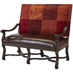 Luxury Leather & Upholstered Furniture Luxury Extended Arm Chair