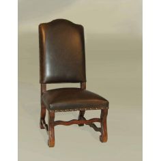 Luxury Leather & Upholstered Furniture Rustic Luxury Leather Furniture, Side Chair, European Style