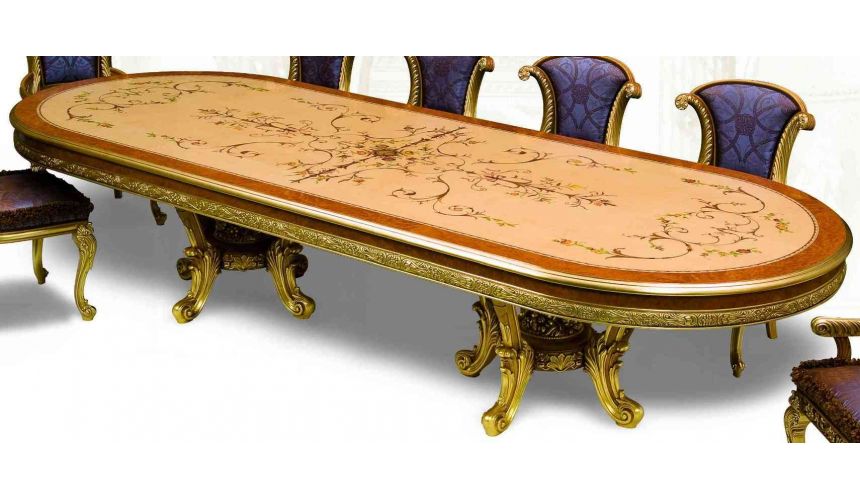 Dining Tables 21 Exquisite marquetry and detail. Luxury dining furniture.