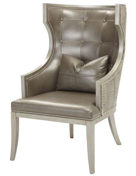 Tufted Wingback Arm Chair