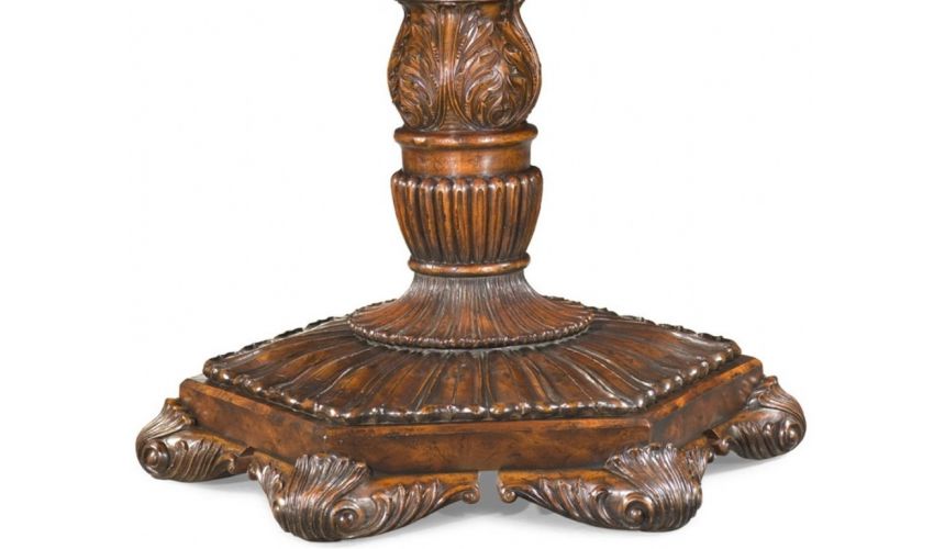 Game Card Tables & Game Chairs Fancy card or game table leather top seating for six players