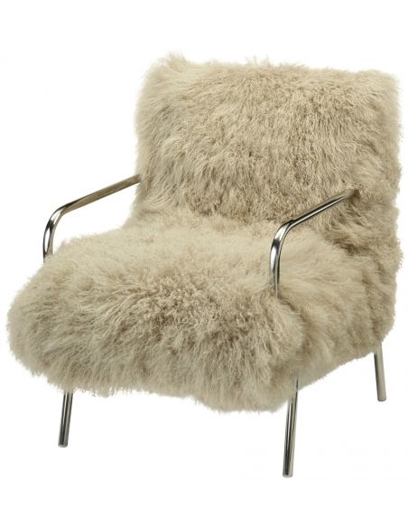 Furry Metal Chair