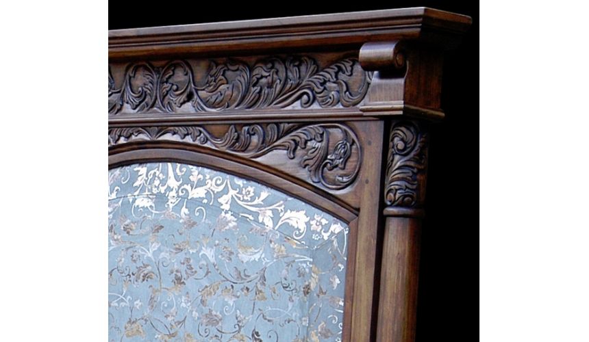 BEDS - Queen, King & California King Sizes Fancy leather bed. High style western furniture. The best in cowboy decor.