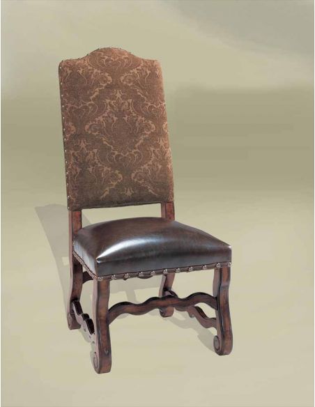 Rustic Luxury Furniture French Choc Side Chair