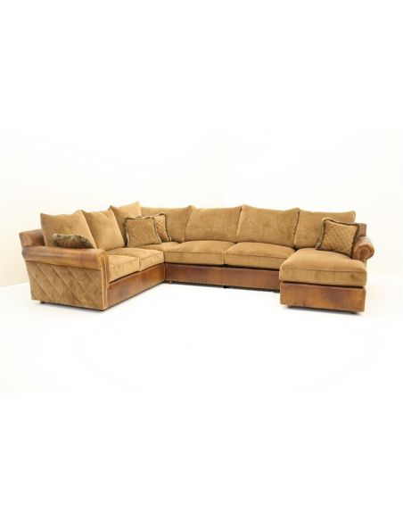 Luxurious Sprinkle of Marigold Sectional fine home furnishings