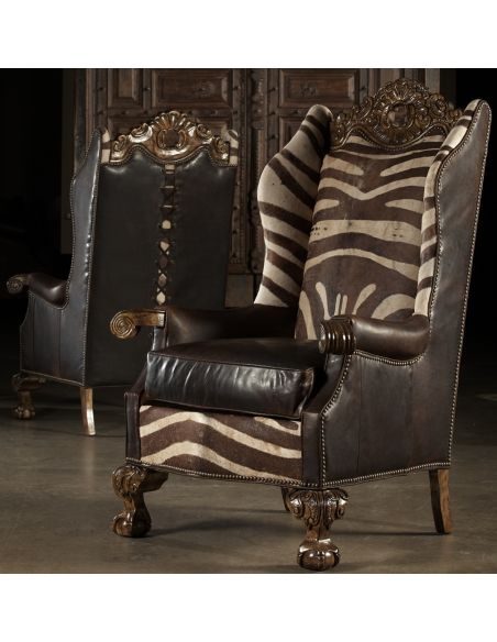 Finely Carved Arm Chair. Fine Furnishings