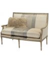 Luxury Leather & Upholstered Furniture Upholstered Settee Sofa