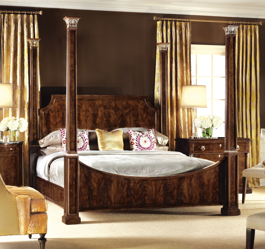 Four post bed. American made furniture and furnishings.