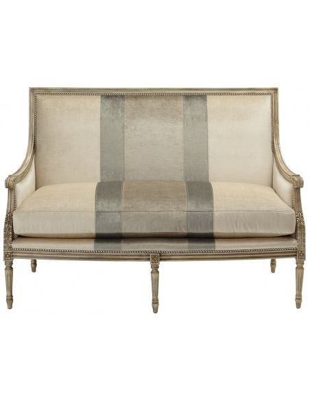 Luxury Leather & Upholstered Furniture Upholstered Settee Sofa