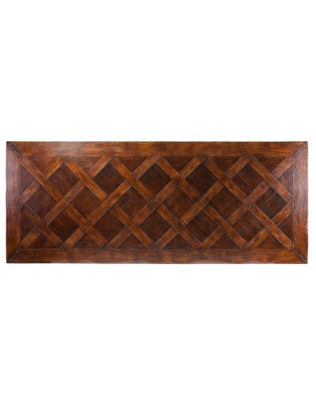 Dining Tables Luxury basket weave pattern dining table