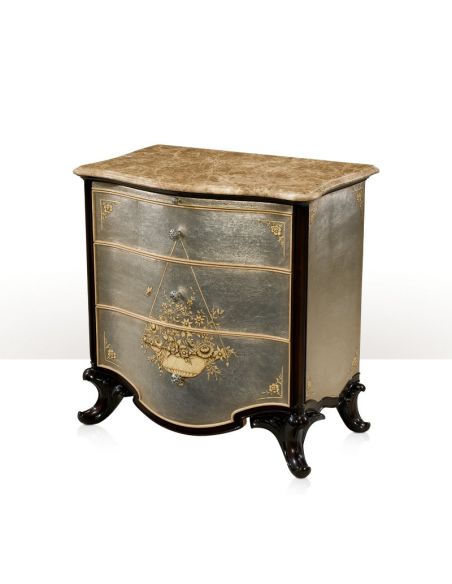 LUXURY BEDROOM FURNITURE French style bed, gold decorated bed.