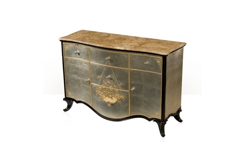 LUXURY BEDROOM FURNITURE French style bed, gold decorated bed.