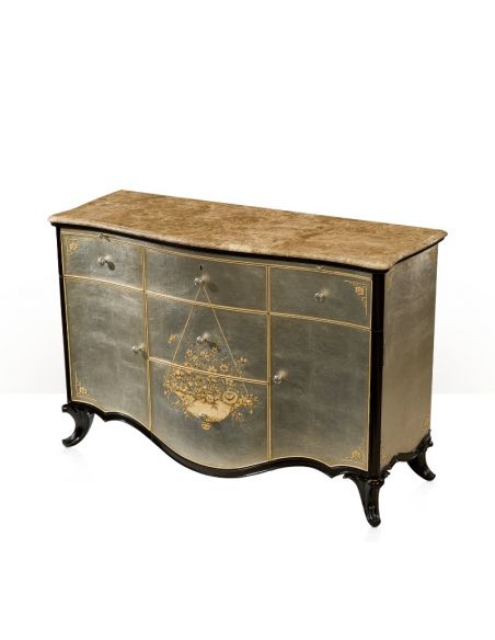 LUXURY BEDROOM FURNITURE French style bed, gold decorated bed.