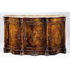 Breakfronts & China Cabinets French style, high end serpentine credenza. 2