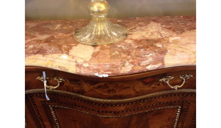 Breakfronts & China Cabinets French style, high end serpentine credenza.