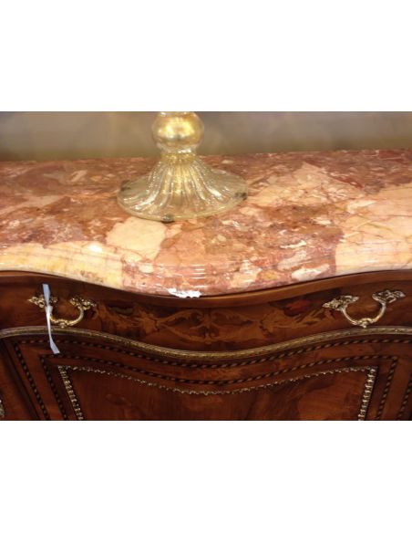 Breakfronts & China Cabinets French style, high end serpentine credenza.