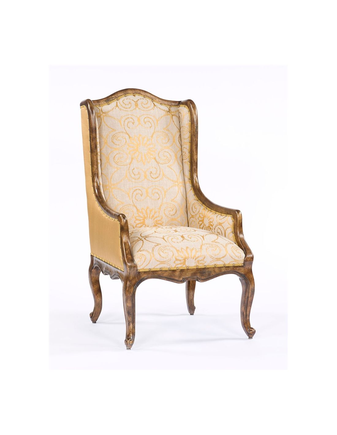 French Style Fabric Accent Chair