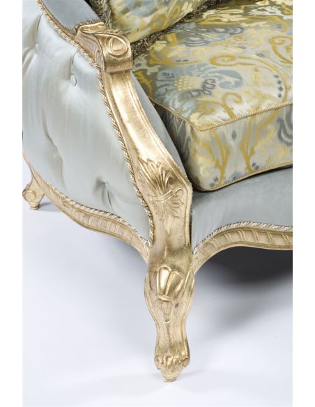SOFA, COUCH & LOVESEAT French style sofa. Tufted luxury furniture. 301
