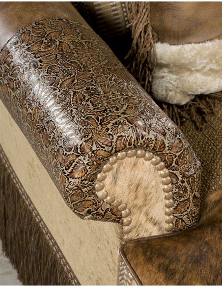 Luxury Leather & Upholstered Furniture Furniture and furnishings. Plush chaise lounge. 422