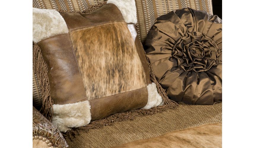 Luxury Leather & Upholstered Furniture Furniture and furnishings. Plush chaise lounge. 422