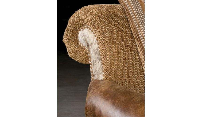 Luxury Leather & Upholstered Furniture Furniture and furnishings. Plush chaise lounge. 422