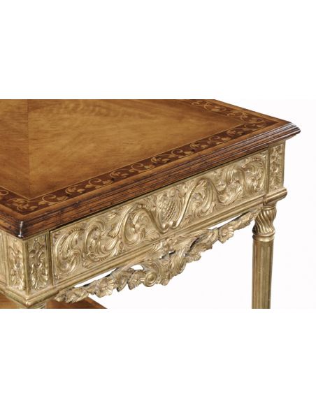 Square & Rectangular Side Tables Gilded Lamp-Side Table 593518