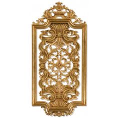 Decorative Accessories Hand carved pair of solid wood and gilded wall panel