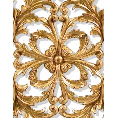 Decorative Accessories Hand carved pair of solid wood and gilded wall panel 2