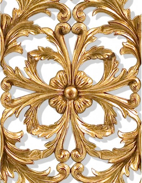 Decorative Accessories Hand carved pair of solid wood and gilded wall panel