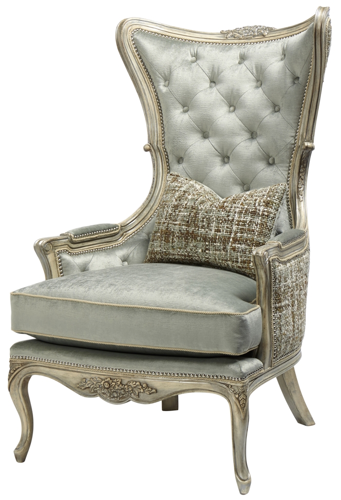 Luxury Leather & Upholstered Furniture Tufted Arm Chair