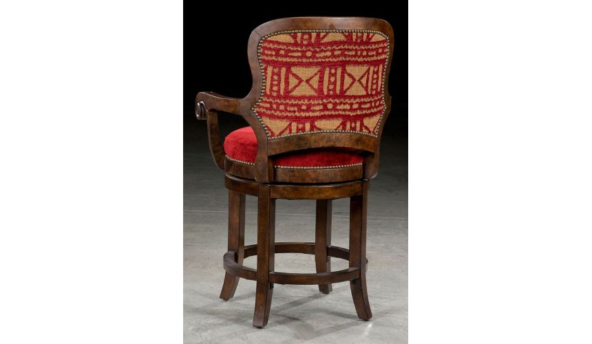 Luxury Leather & Upholstered Furniture Grand home pub and bar stools. 43