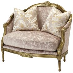 Luxury Leather & Upholstered Furniture Upholstered Settee