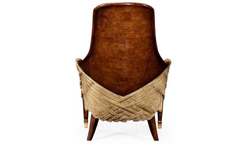 Luxury Leather & Upholstered Furniture Guardian Angel Wings Chair.