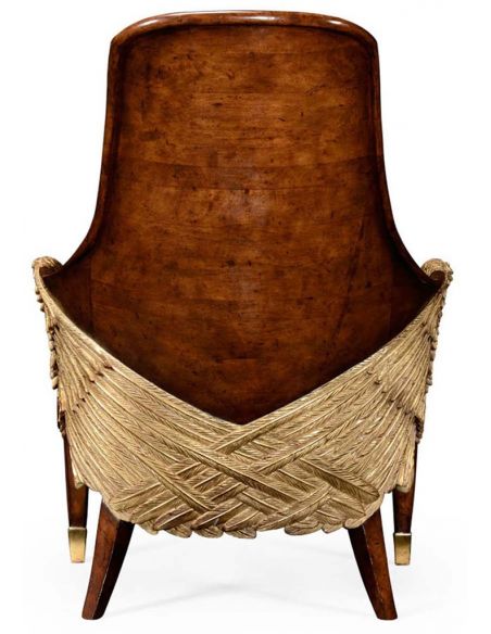 Luxury Leather & Upholstered Furniture Guardian Angel Wings Chair.