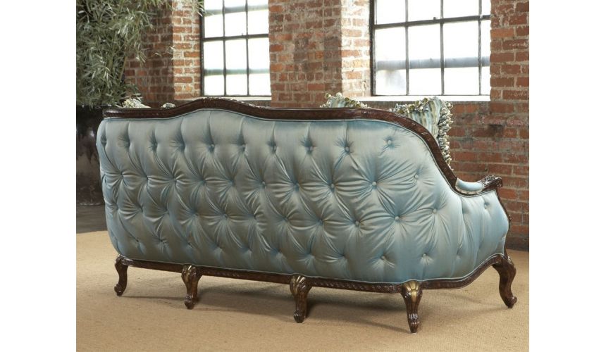 SOFA, COUCH & LOVESEAT Tufted loveseat, sofa, chair, leather, fabric