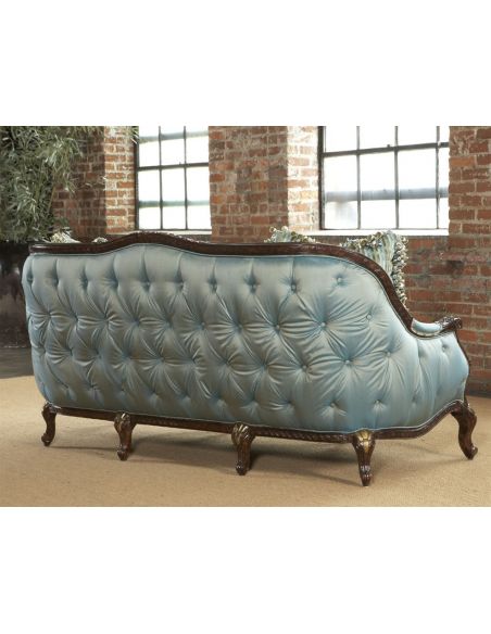 SOFA, COUCH & LOVESEAT Tufted loveseat, sofa, chair, leather, fabric