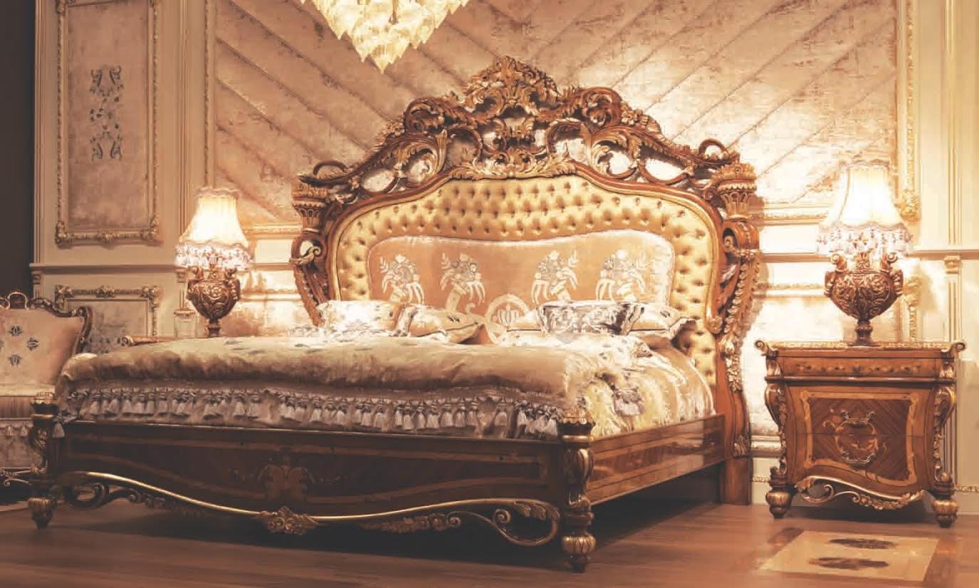 Queen and King Sized Beds Empire Hand Carved Bed. Sleep like a Tsar