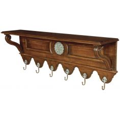 Decorative Accessories Hat rack with brass hangers