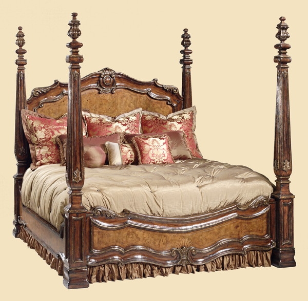 High class furniture, master bedroom set, 4 post bed