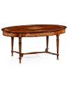 Coffee Tables Mother of pearl inlaid oval coffee table. 599329