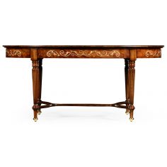 Coffee Tables Mother of pearl inlaid oval coffee table. 599329 2