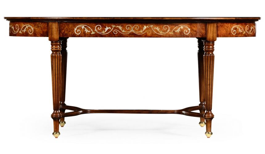 Coffee Tables Mother of pearl inlaid oval coffee table. 599329