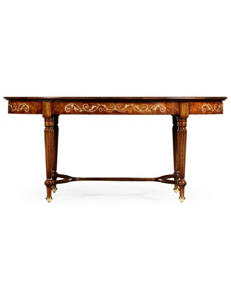 Coffee Tables Mother of pearl inlaid oval coffee table. 599329