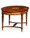 Coffee Tables Mother of pearl inlaid oval coffee table. 599329
