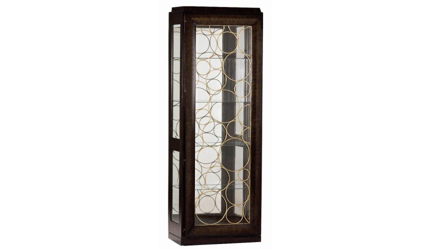 Dining Tables High end display cabinet. Modern furnishings.