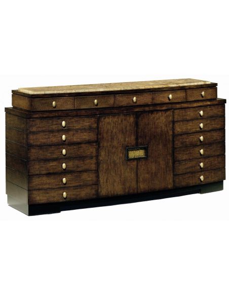 Dining Tables High end display cabinet. Modern furnishings.