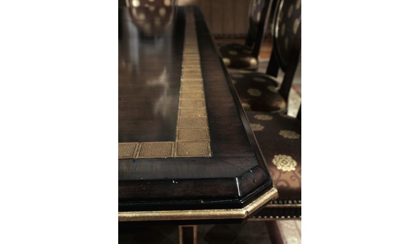 Dining Tables High end display cabinet. Modern furnishings.