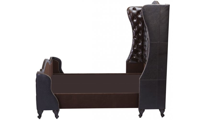 BEDS - Queen, King & California King Sizes Grand Tufted Headboard with Wingback