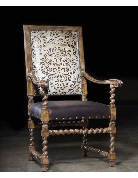 SOFA, COUCH & LOVESEAT High style leather sofa, Unique western style, tooled leather