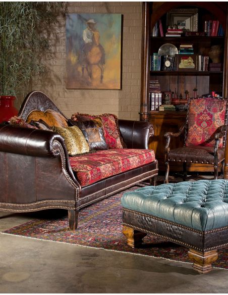SOFA, COUCH & LOVESEAT High style country western sofa. USA made